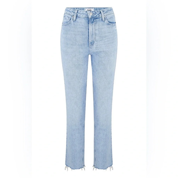 PAIGE Sarah Straight Ankle - Silva w/ Tattered Hem Size 23 - Picture 1 of 9